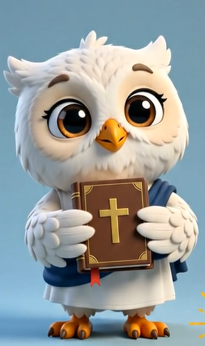 Lumi segurando a Bíblia
